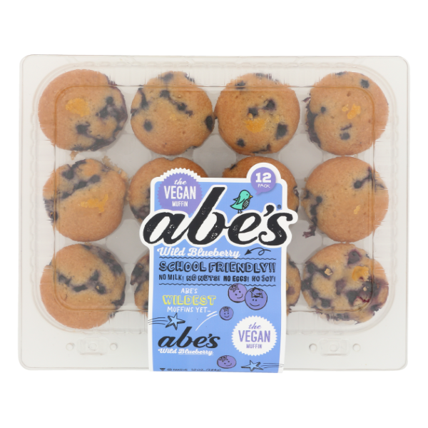 Abe's Vegan Wild Blueberry Muffins 12ct - 10 Ounce