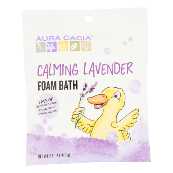 Aura Cacia Calming Aromatherapy Foam Bath For Kids - 2.5 Ounce