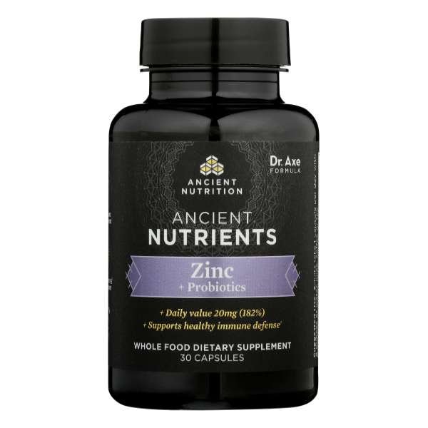 Ancient Nutrition Zinc And Probiotics - 30 Each