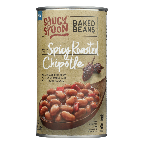 Saucy Spoon Spicy Chipotle Baked Beans - 28 Ounce