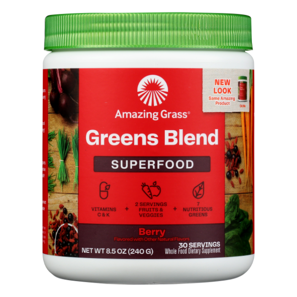 Amazing Grass Green Superfood Berry Flavor - 8.5 Ounce