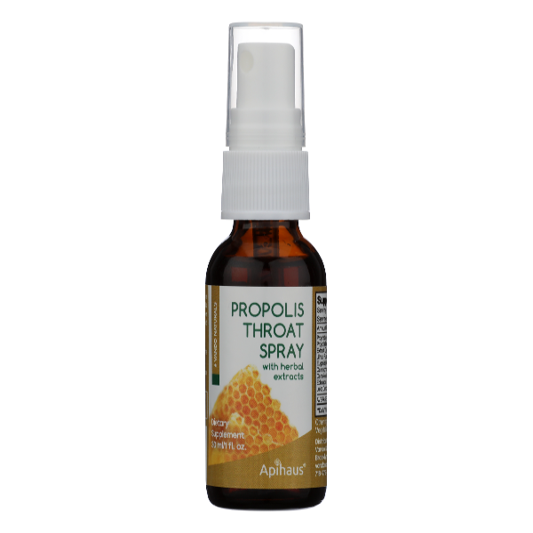 Apihaus Propolis Throat Spray W Herbs - 1 Ounce