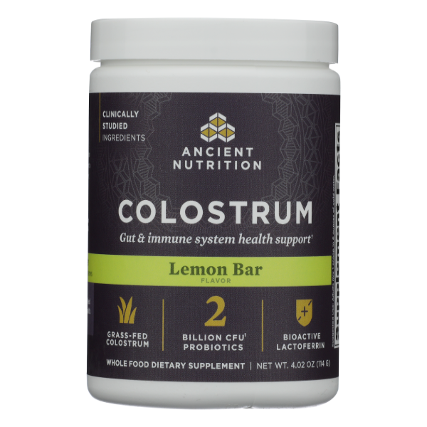 Ancient Nutrition Colostrum Powder Lemon Bar - 114 Gram