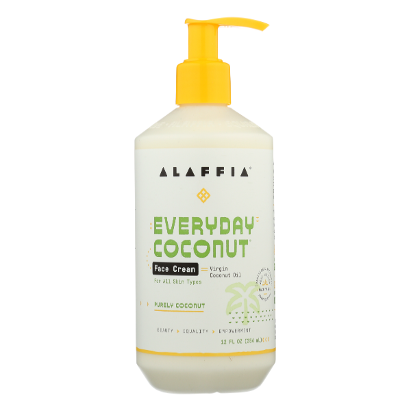 Alaffia Purely Coconut Everyday Coconut Face Lotion - 12 Fluid ounce