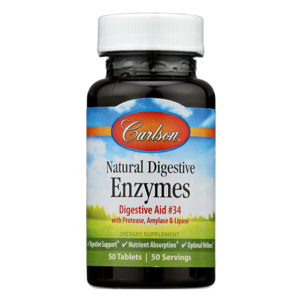 Carlson Labs Natural Digestive Enzymes - 50 Each