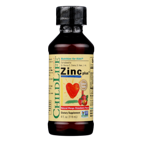 Child Life Essentials Mango Strawberry Flavor Zinc Plus - 4 Fluid ounce