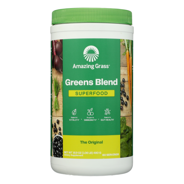 Amazing Grass Greens Blend Original Superfood Powder - 17 Ounce