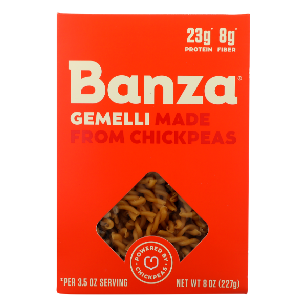 Banza Pasta Chickpea Gemelli - 8 Ounce
