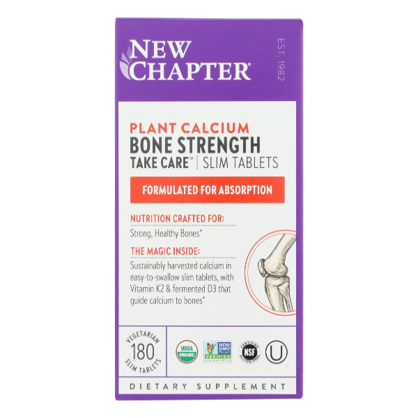 New Chapter Bone Strength Take Care Slim Tabs Dietary Supplement - 180 Each