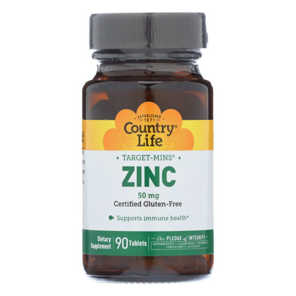 Country Life Zinc 50 Mg - 90 Each
