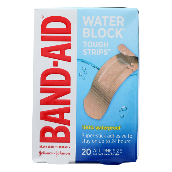 Band-aid Water Block Tough Strips All One Size - 20 Each
