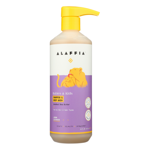 Alaffia Lemon Lavender Babies & Kids Shampoo & Body Wash - 16 Fluid ounce
