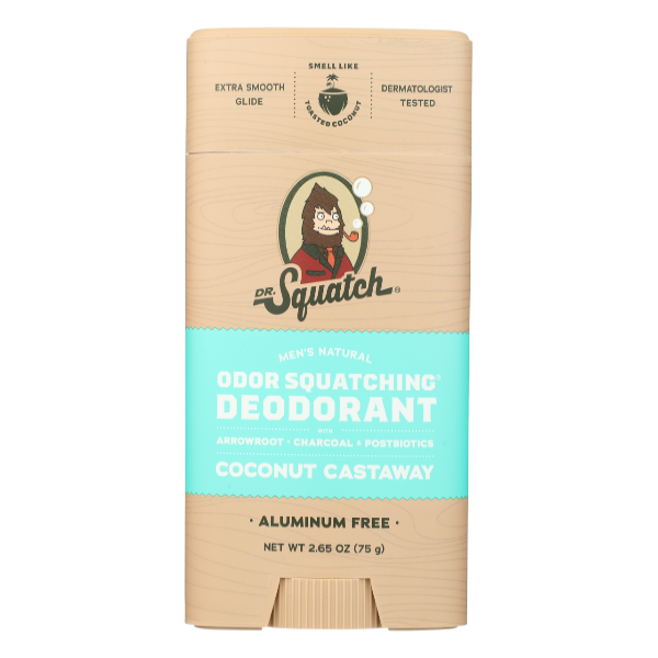 Dr Squatch Deodorant Coconut Castaway - 2.65 Ounce
