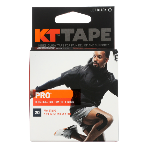 Kt Tape   Pro Thrp Tapes Blk - 20 Each