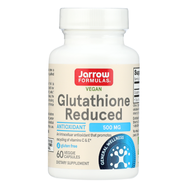 Jarrow Formulas Glutathione Reduced Intracelluar Antioxidant Dietary Supplement - 60 Each