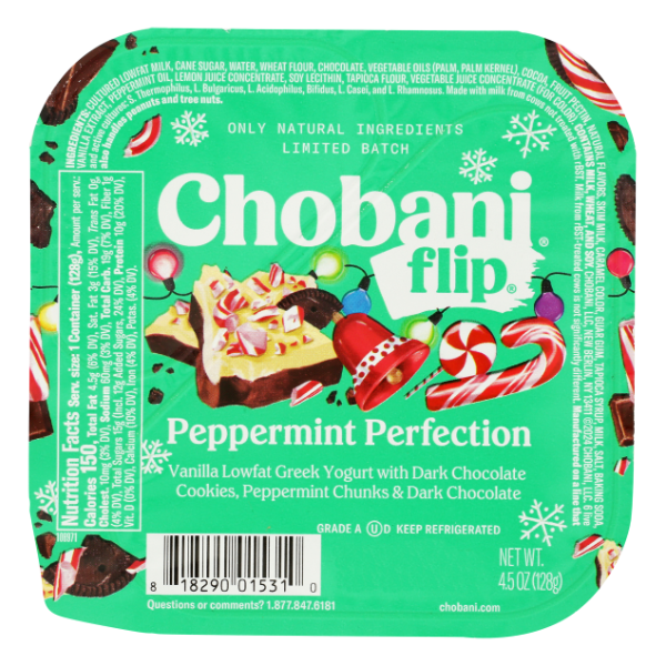 Chobani Peppermint Prefection Yogurt Flip Cup - 4.5 Ounce