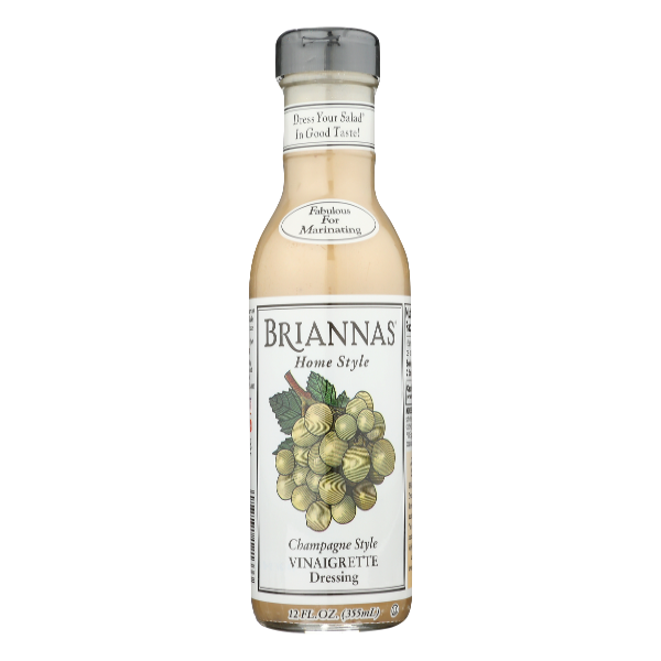 Briannas Champagne Vinaigrette Dressing - 12 Ounce