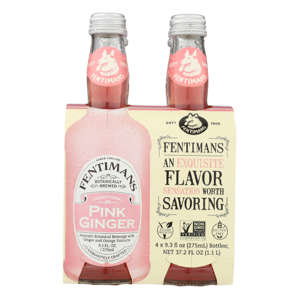 Fentiman's Pink Ginger Beverage 4pk - 37.2 Fluid ounce