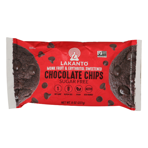 Lakanto Sugar Free Chocolate Chips - 8 Ounce