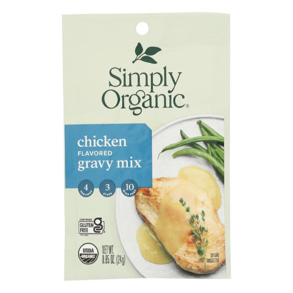 Simply Organic Chicken Gravy Mix - 0.9 Ounce