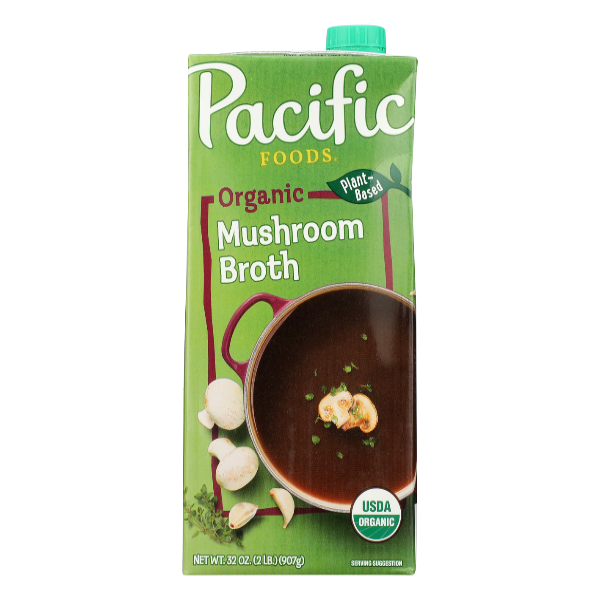 Pacific Foods Gluten Free Mushroom Broth - 32 Ounce