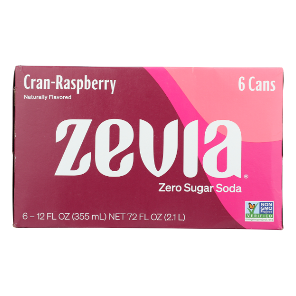 Zevia Raspberry Cream 6 Pack - 12 Fl Oz - 72 Fluid ounce