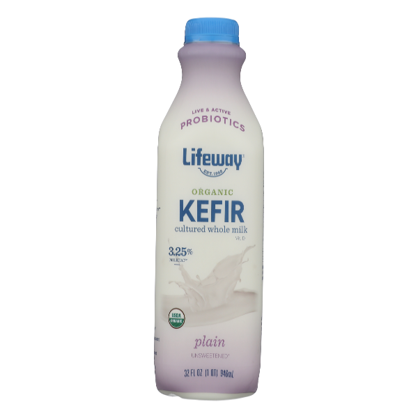 Lifeway Organic Unsweetened Plain Kefir - 32 Fluid ounce