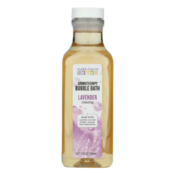 Aura Cacia Relaxing Lavender Aromatherapy Bubble Bath - 13 Ounce