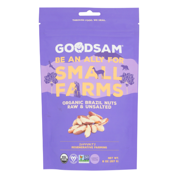 Goodsam Organic Unsalted Raw Brazil Nuts - 8 Ounce