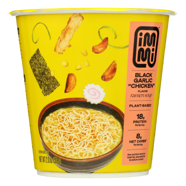 Immi Black Garlic Chicken Noodle Cup - 2 Ounce