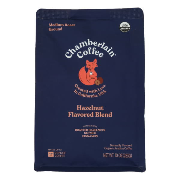Chamberlain Hazelnut Ground Coffee - 10 Ounce