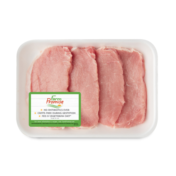 Farm Promise Boneless Thin New York Pork Chops - 1 Pound