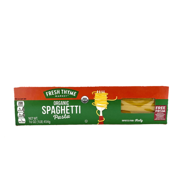 Fresh Thyme Organic Spaghetti Pasta - 16 Ounce