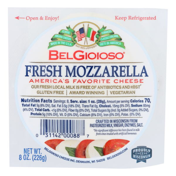 Belgioioso Fresh Mozzarella Cheese - 8 Ounce